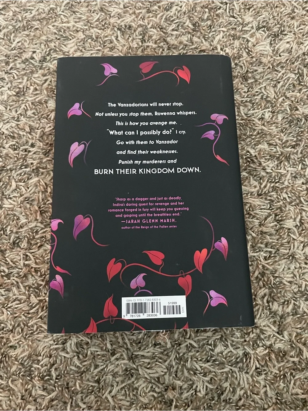 Burn the Kingdom Down by Addie Thorley - Black & Pink Cover
